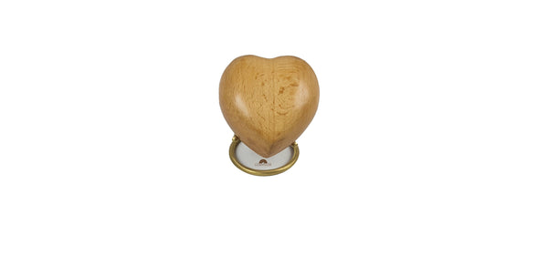 Lumberhaze Premium Quality Small Heart shaped Urn for loved Ones.Urn for Human Ashes (3x3Inch)